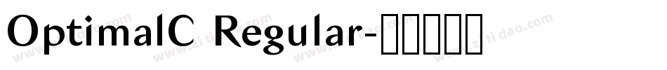 OptimalC Regular字体转换